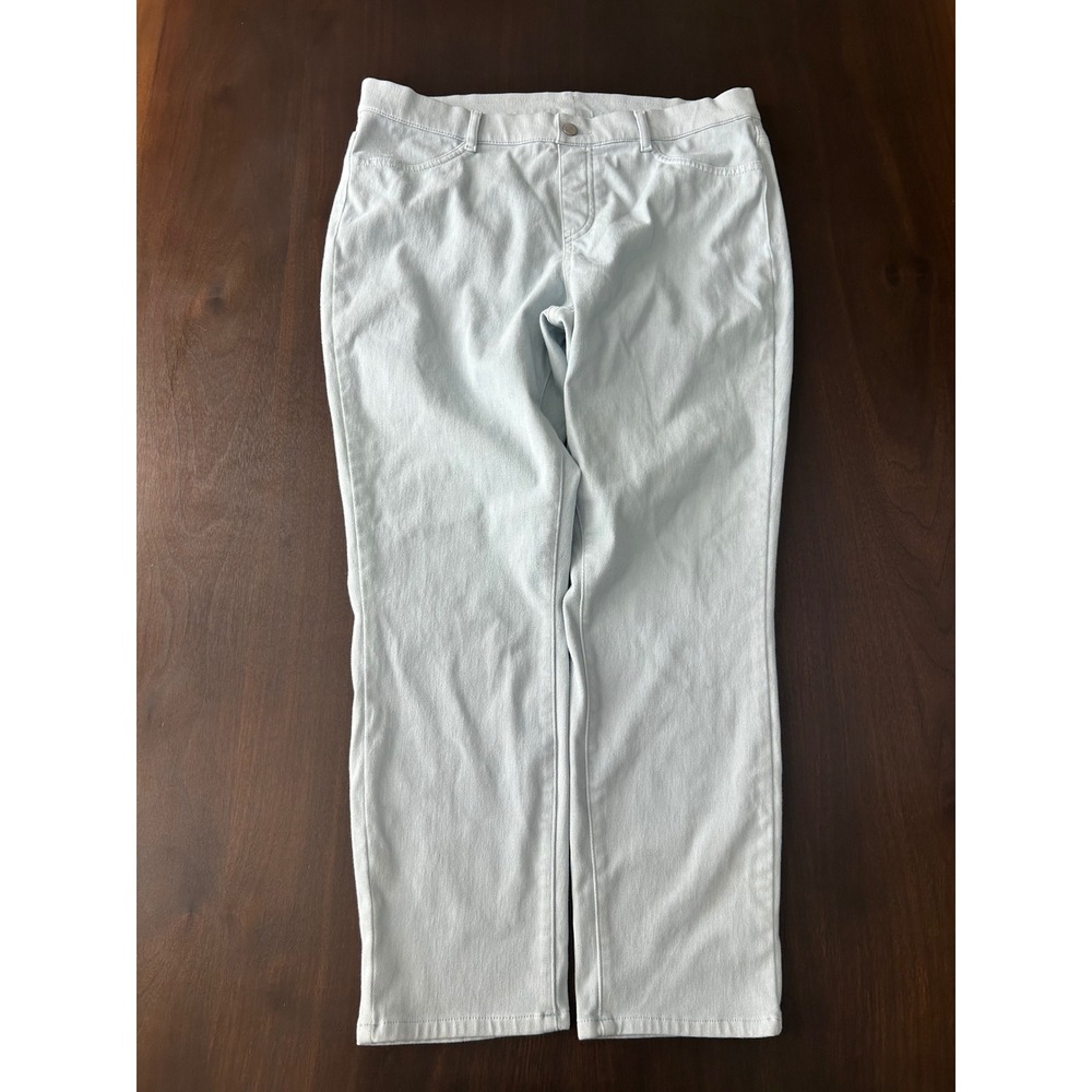 Uniqlo Ultra Stretch Cropped Leggings Pants Light Blue XL 221-413120